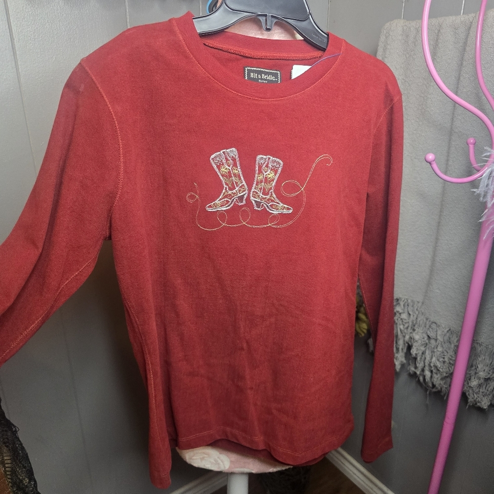 Bit & Bridle Embroidered Sweatshirt